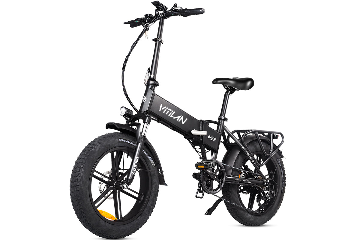V3 2.0 Folding Fat Tires Adult All Terrain Electric Bike
