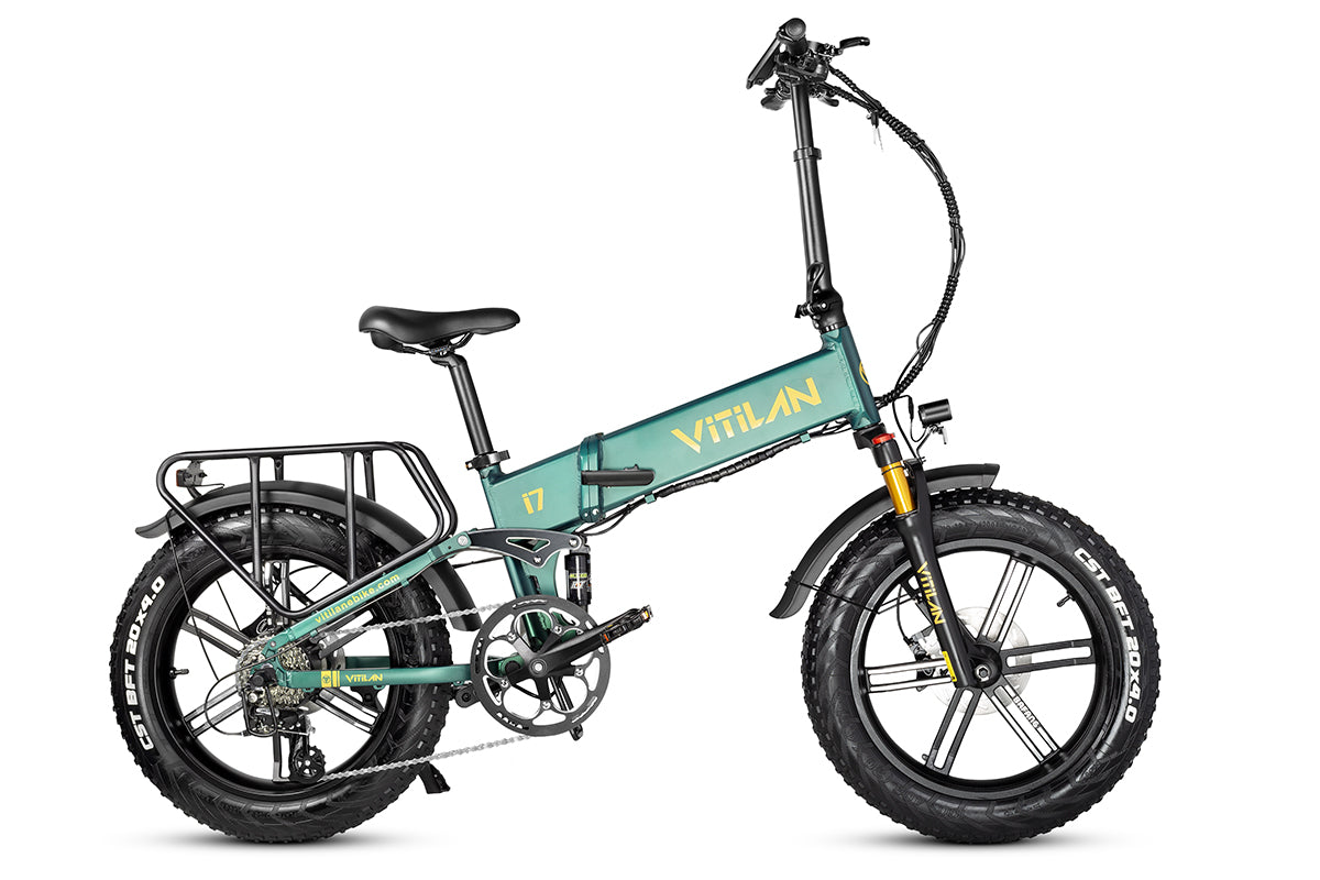 I7 Pro Folding Full Suspension Electric Bike