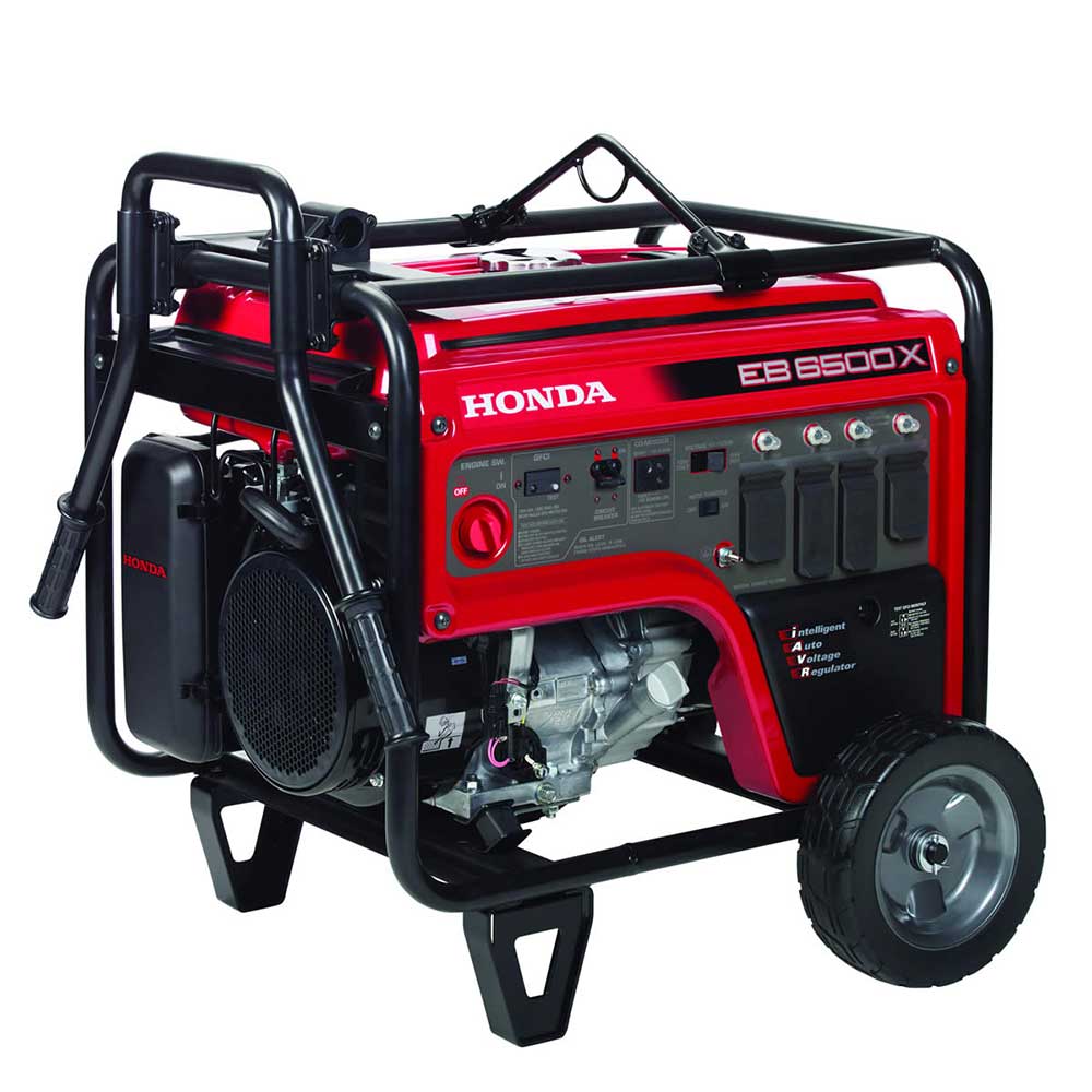 Honda EB6500X 6,500 Watt 120/240V Gas Industrial Portable Gas Generator - Scratch & Dent