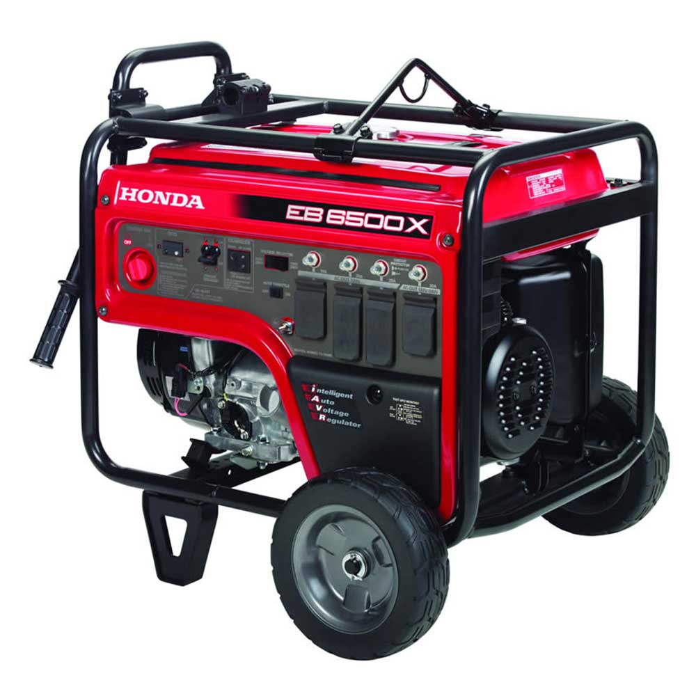 Honda EB6500X 6,500 Watt 120/240V Gas Industrial Portable Gas Generator