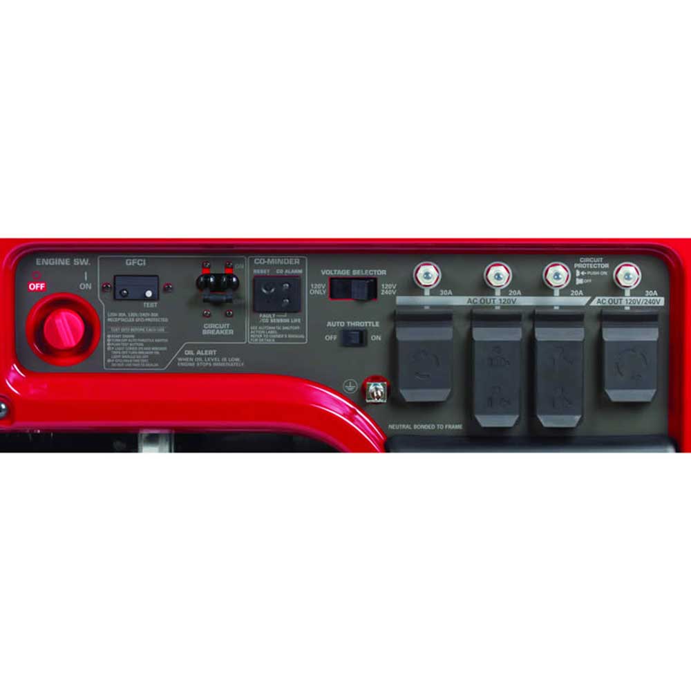 Honda EB6500X 6,500 Watt 120/240V Gas Industrial Portable Gas Generator - Scratch & Dent