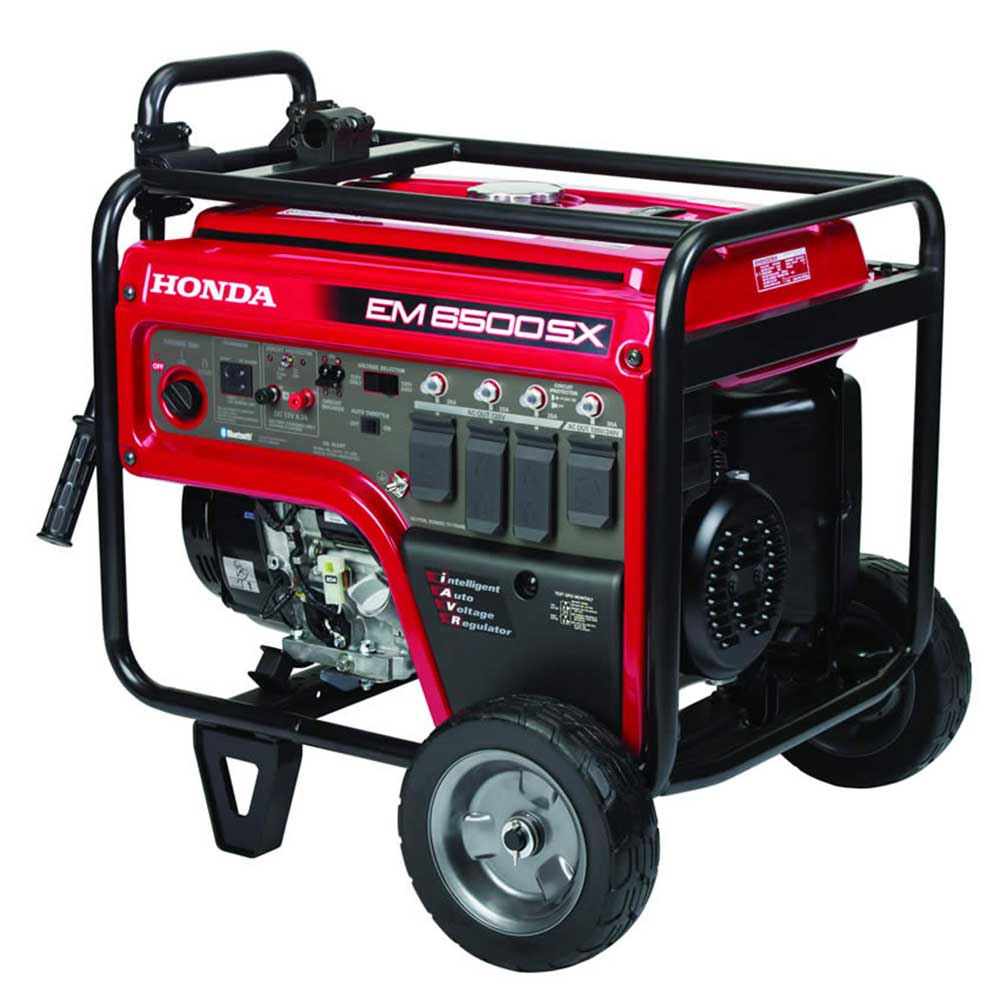 Honda 669060 EM6500S 6,500W 120/240V Electric Start Portable Generator w/ CO-Minder 49-State