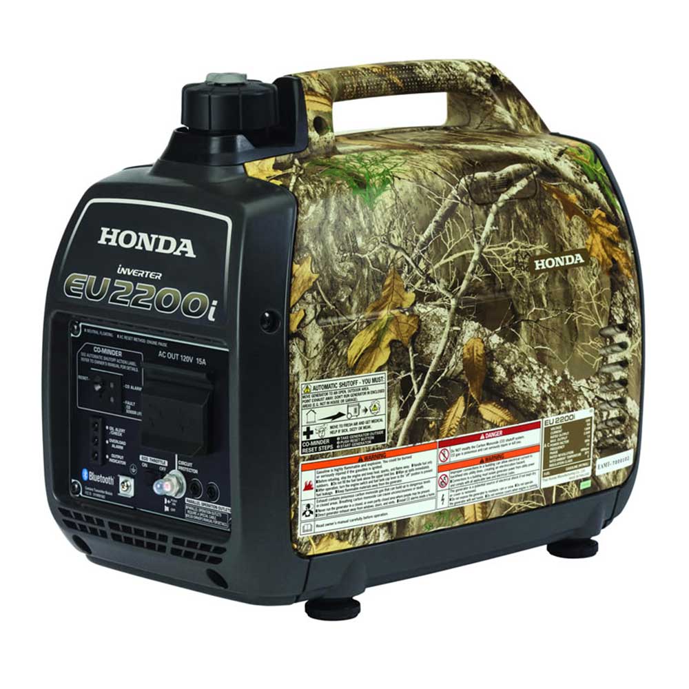 Honda EU2200i 2,200 Watt Realtree Camo Gas Powered Portable Inverter Generator w/ CO-Minder