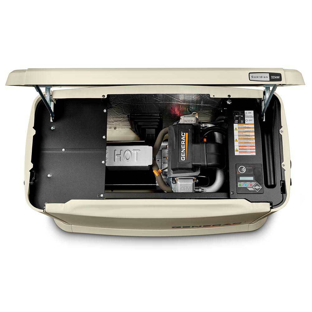 Generac 70771 20/17 kW Air-Cooled Standby Generator, Aluminum Enclosure