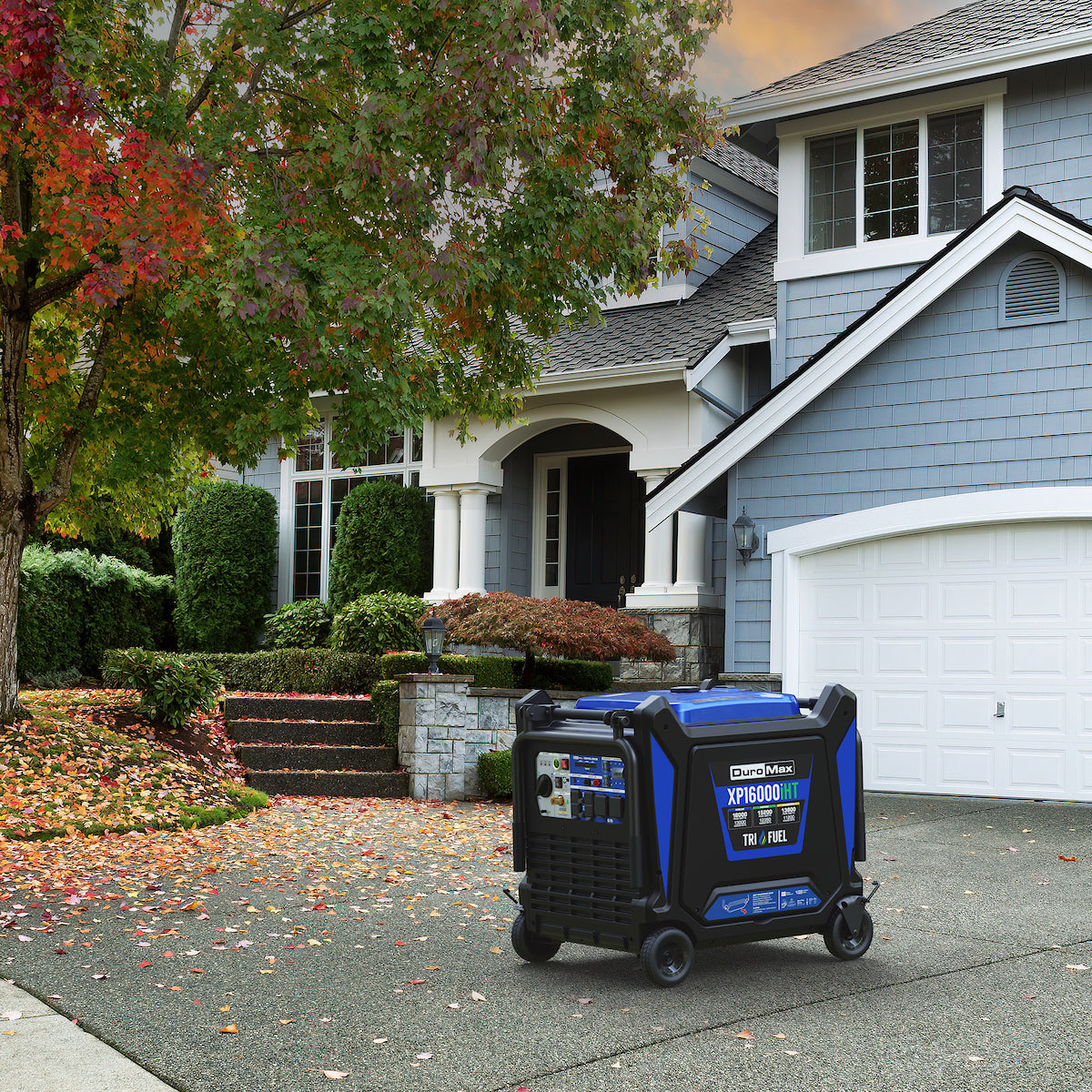 DuroMax XP16000iHT 16,000 Watt Tri Fuel Portable Inverter Generator - Quiet, Low THD