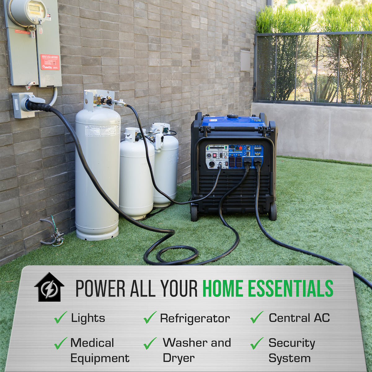 DuroMax XP16000iH 16,000 Watt Dual Fuel Portable Inverter Generator - Quiet, Low THD