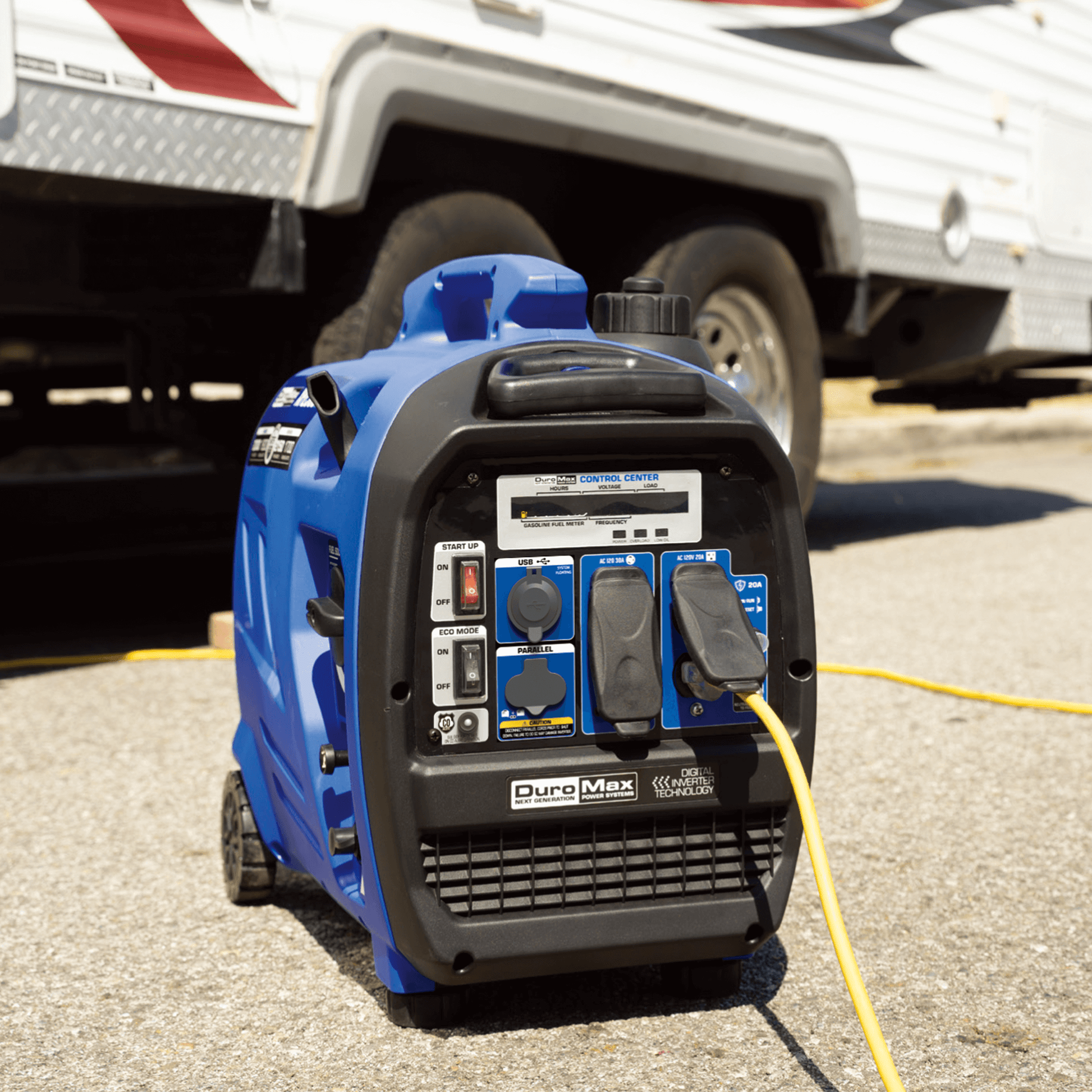 DuroMax XP2300iH 2,300 Watt Portable Dual Fuel Inverter Generator - Quiet, Low THD