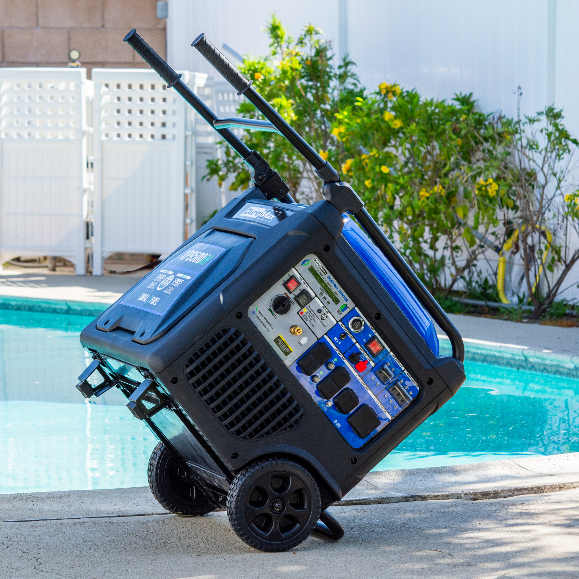 DuroMax XP9500iH 9,500 Watt Portable Dual Fuel Inverter Generator - Quiet, Low THD