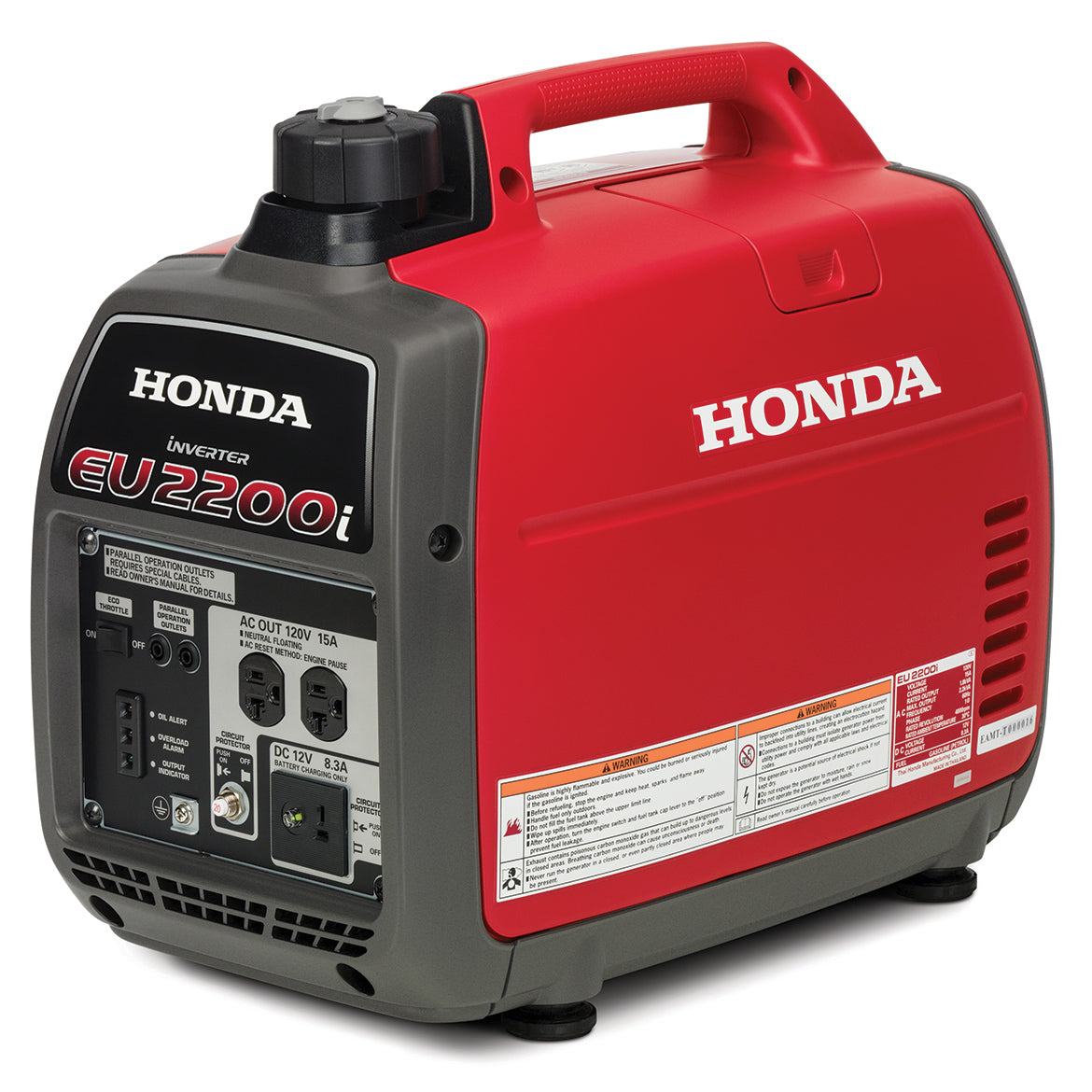 Honda EU2200i 2,200 Watt Super Quiet Gas Power Portable Inverter Generator - Reconditioned