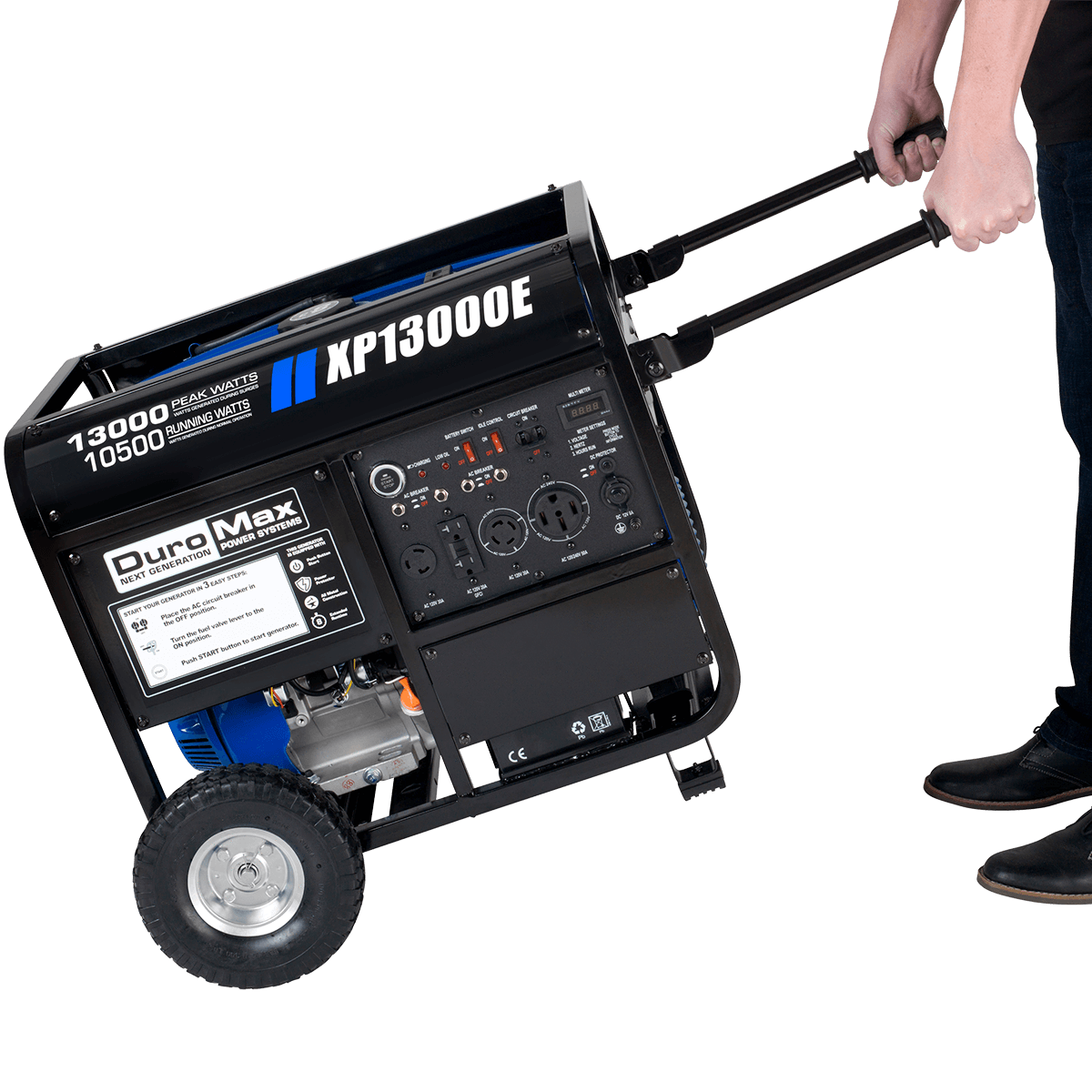 DuroMax XP13000E 13,000 Watt Portable Gas Powered Generator